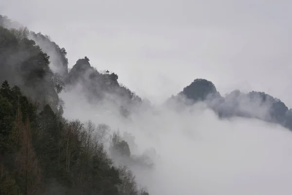 black and white clouds, fog in nature