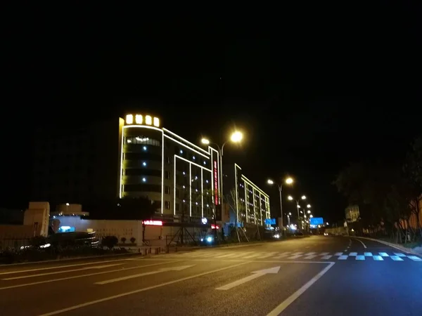 Hermosa Vista Nocturna Ciudad — Foto de Stock