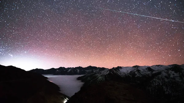 Cielo Nocturno Estrellado Astronomía — Foto de Stock
