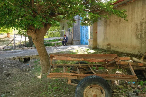 Antigua Casa Madera Pueblo — Foto de Stock