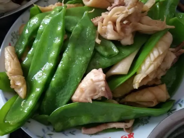 Cocina China Pollo Frito Con Espárragos Verdes — Foto de Stock