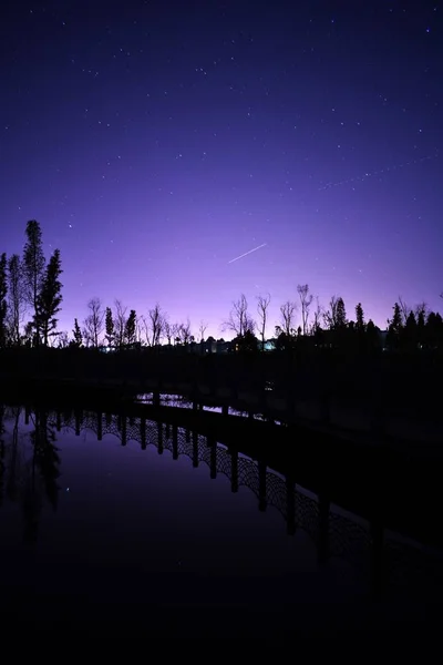 Hermoso Cielo Estrellado Noche — Foto de Stock