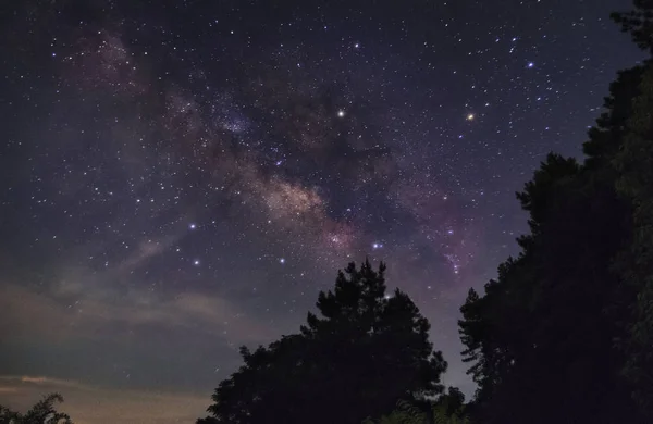 Estrellas Galaxia Nebulosa Espacial Cielo Nocturno Estrellado Astrofotografía — Foto de Stock