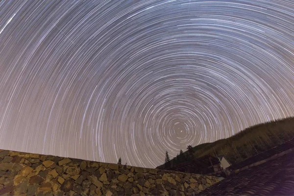 Milky Way Top Plane — Stock Photo, Image