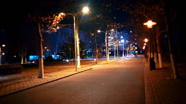 Hermosa Vista Nocturna Ciudad — Foto de Stock