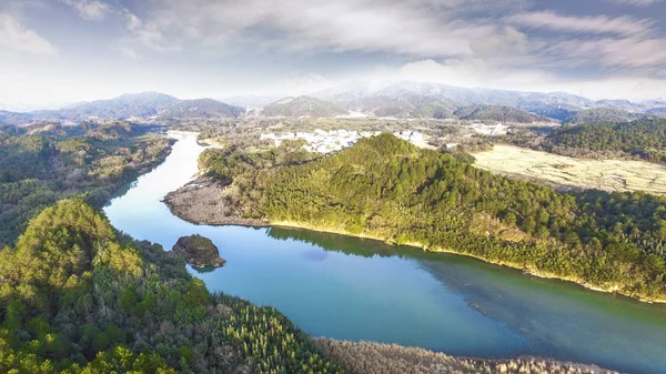 Vista Panorâmica Bela Paisagem Montanhosa — Fotografia de Stock