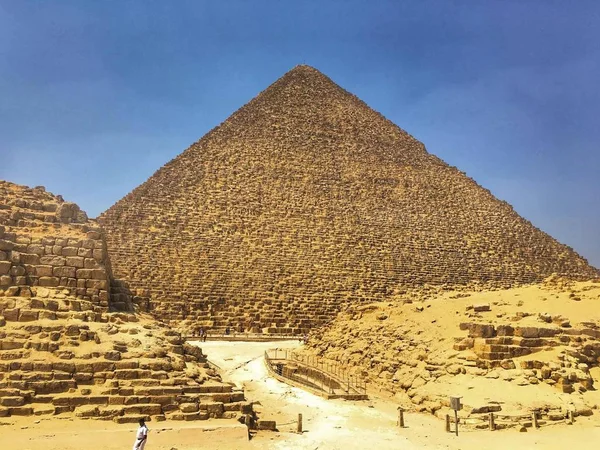 Piramidy Gizie Egipcie Afryce — Zdjęcie stockowe