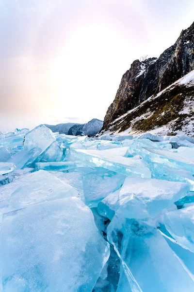 겨울의 얼음과 — 스톡 사진
