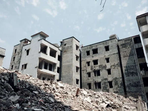 Demolición Antiguo Edificio Ciudad Orenburg Italia — Foto de Stock