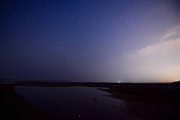 Hermoso Cielo Estrellado Noche — Foto de Stock