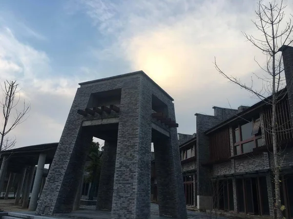 Viejo Edificio Abandonado Ciudad China — Foto de Stock