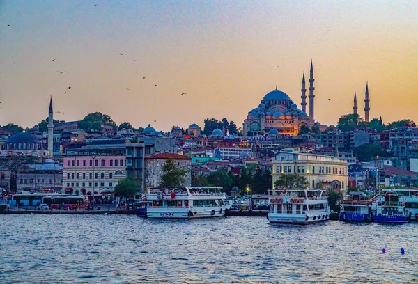 Вид Великую Гавань Стамбуле — стоковое фото