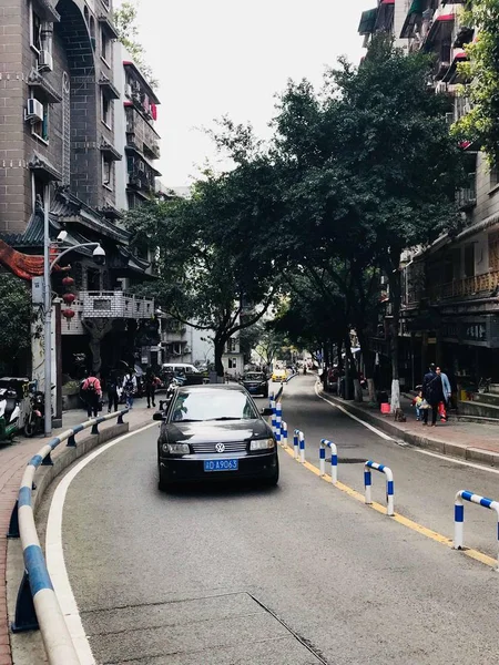 Calle Vista Ciudad Barcelona España — Foto de Stock