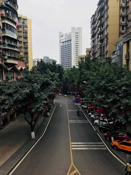 Tráfico Calle Hong Kong Ciudad — Foto de Stock