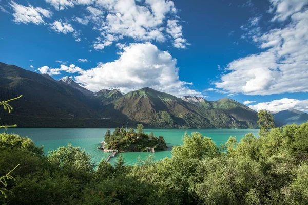 Vista Del Lago Las Montañas — Foto de Stock