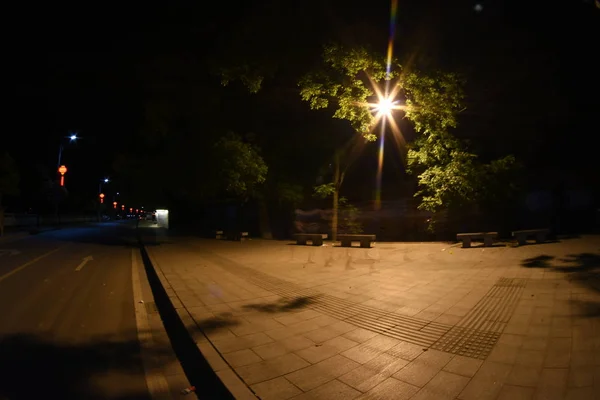 Hermosa Vista Nocturna Ciudad — Foto de Stock