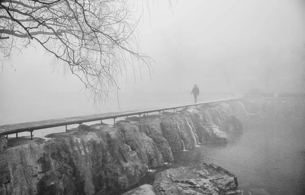 Foto Blanco Negro Agua —  Fotos de Stock