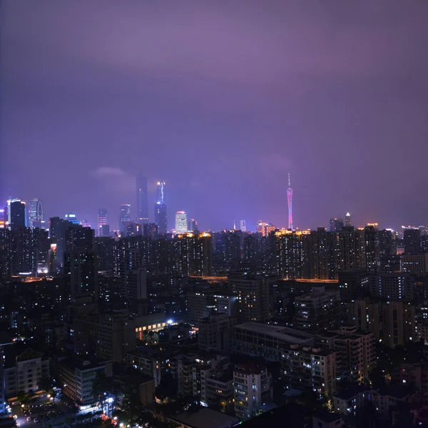 Bela Vista Noturna Cidade — Fotografia de Stock