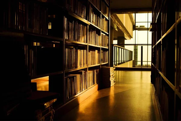 Βιβλιοπωλείο Βιβλία Βιβλιοθήκης Στα Ράφια — Φωτογραφία Αρχείου