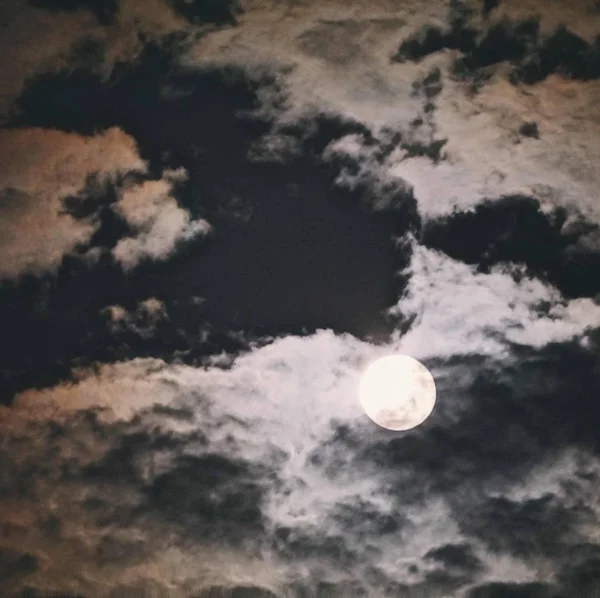 beautiful sky and moon, evening sky