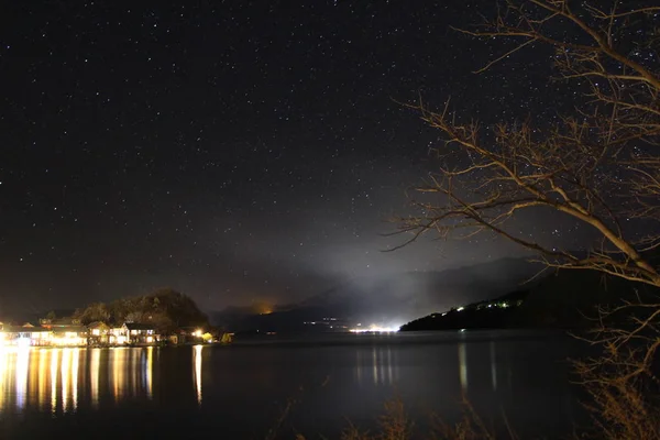 Hermoso Cielo Estrellado Noche — Foto de Stock