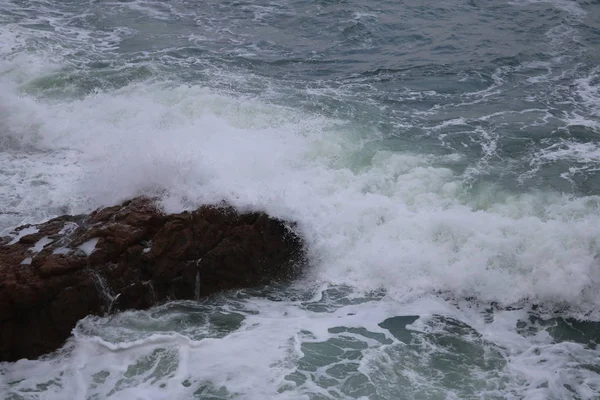 Güzel Deniz Manzarası Var Doğa Arkaplanı — Stok fotoğraf