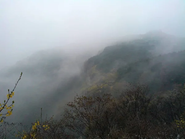 Niebla Las Montañas — Foto de Stock