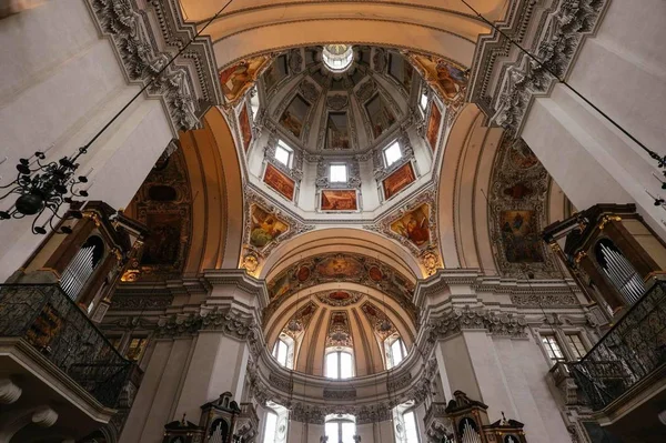 Interior Catedral Iglesia Santa Dama Centro Ciudad — Foto de Stock