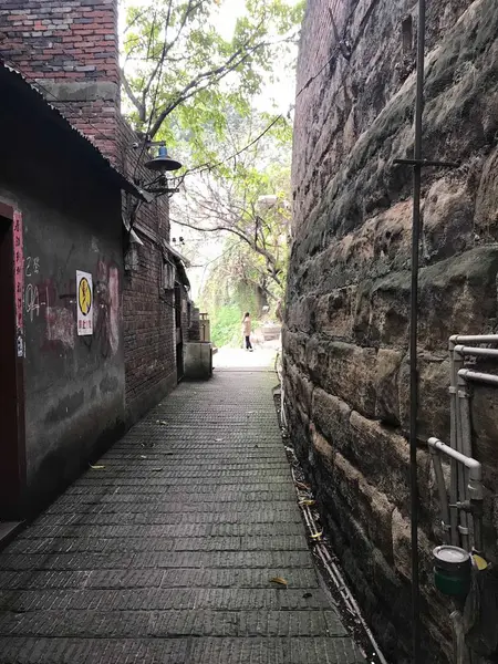 Viejo Puente Piedra Ciudad China — Foto de Stock