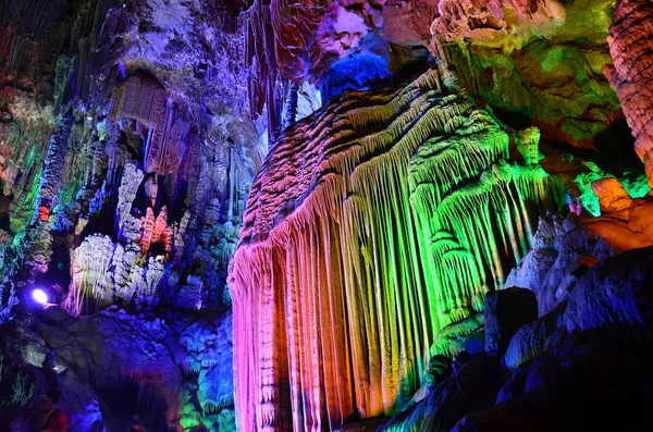 Estalactites Estalagmites Caverna Chiang Mai Tailândia — Fotografia de Stock