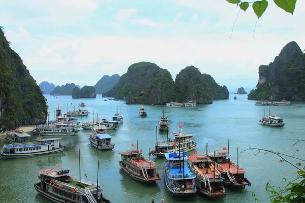Halong Bay Vietnam Unesco Patrimonio Humanidad Sudeste Asiático Para Destino — Foto de Stock