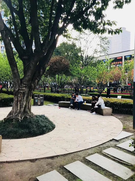 Una Vista Parque Ciudad Barcelona — Foto de Stock