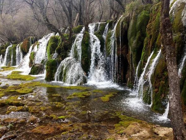 Πανέμορφο Τοπίο Του Jiuzhaigou Σετσουάν — Φωτογραφία Αρχείου