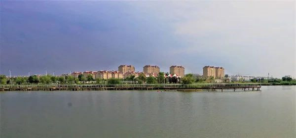 Vista Ciudad Barcelona — Foto de Stock