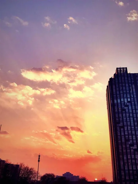 Beautiful Sunset City — Stock Photo, Image