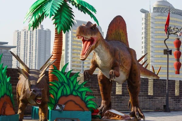 Dinosaurio Parque Ciudad — Foto de Stock