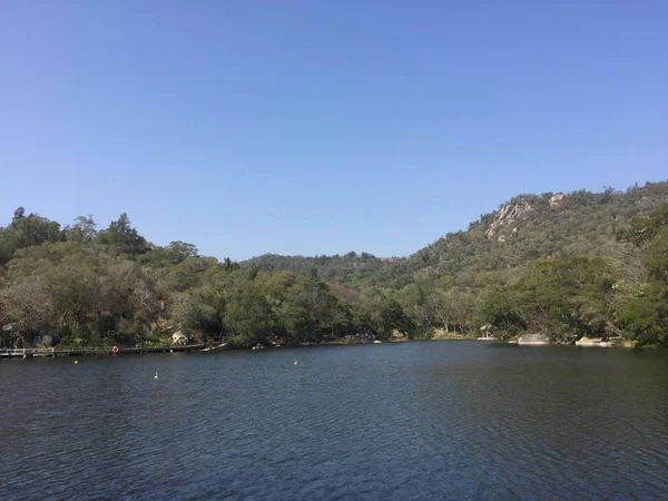 Lago Agua Paisaje Rural — Foto de Stock