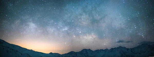 Gyönyörű Csillagos Éjszakai Égbolt — Stock Fotó