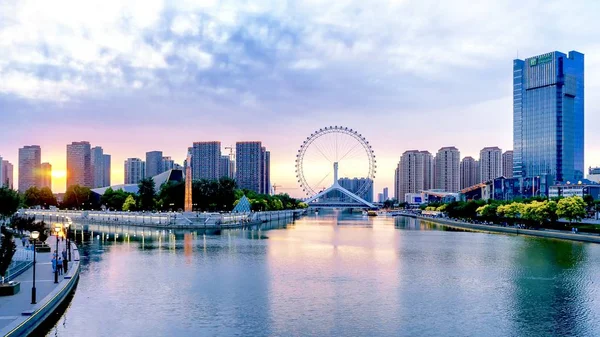 stock image view of the city of singapore in the summer