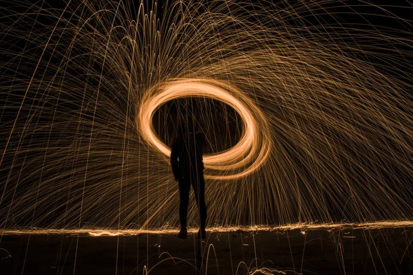 Close Long Exposure Shot Horse — стоковое фото