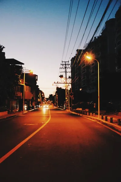 Hermosa Vista Nocturna Ciudad — Foto de Stock