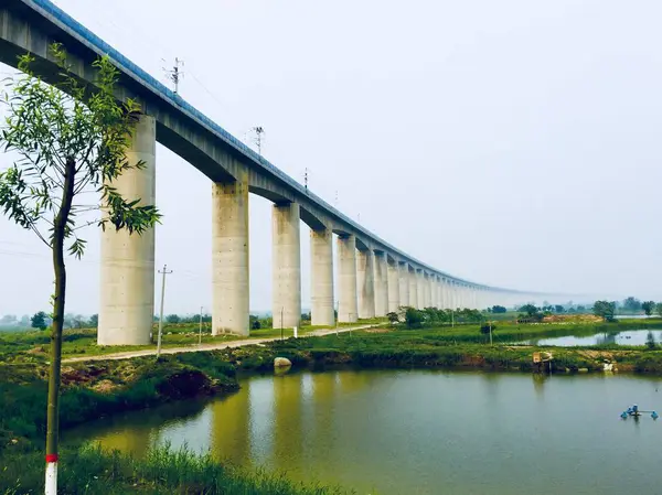 Vista Del Puente Sobre Río — Foto de Stock