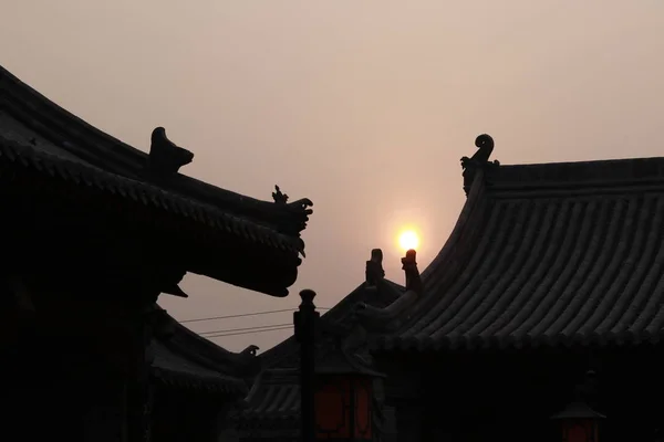 chinese city at night