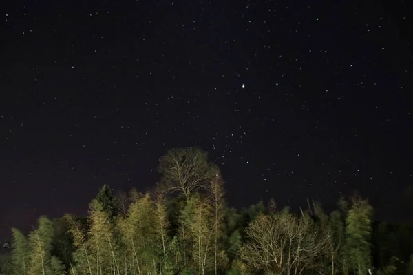 Cielo Nocturno Con Estrellas Atmósfera — Foto de Stock
