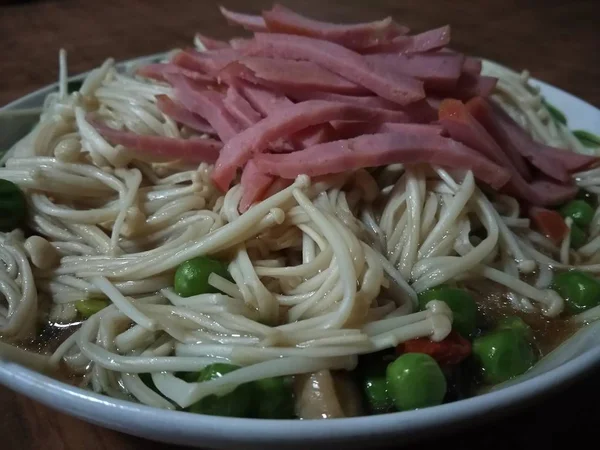 Primer Plano Vista Deliciosa Cocina Asiática — Foto de Stock