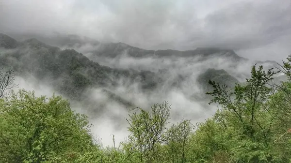 Hermoso Paisaje Con Montañas — Foto de Stock