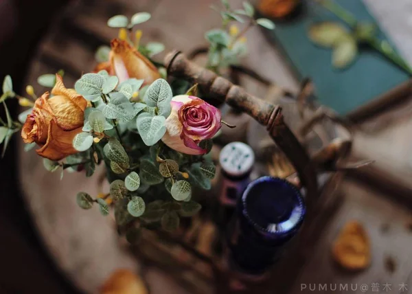 wedding rings on the table