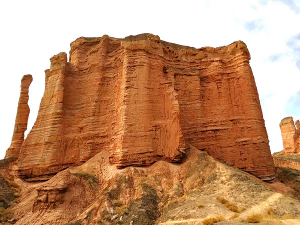 Geologisk Sandsten Och Steniga Berg Natur Landskap Skönhet — Stockfoto