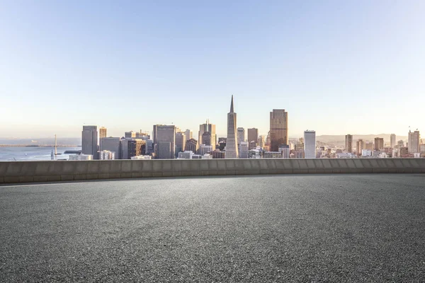 Asphaltstraße Der Stadt — Stockfoto