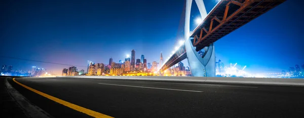 Traffico Città Notte — Foto Stock